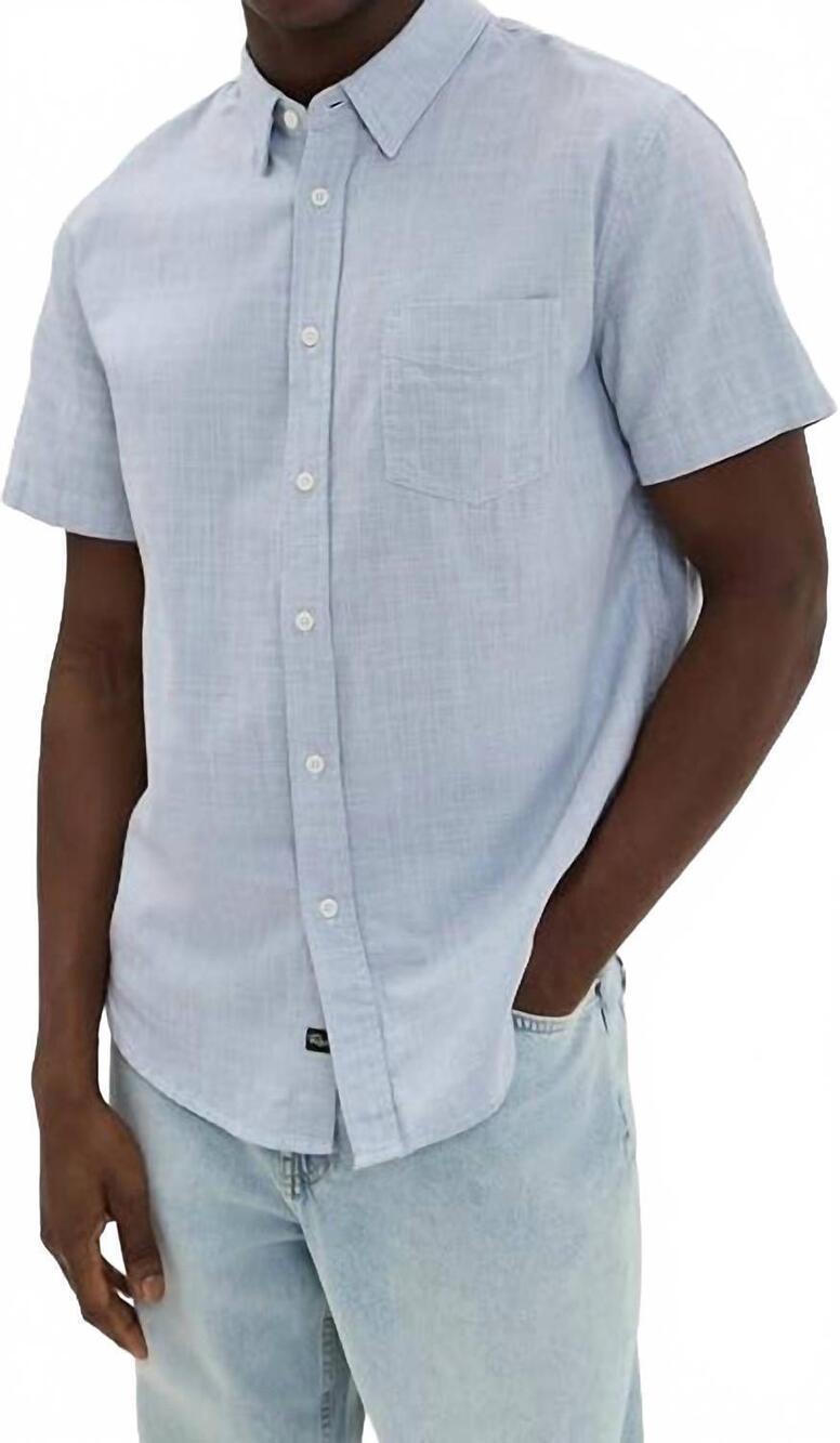 NEW RAILS fairfax shirt in blue melange